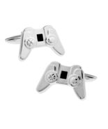 GAME CONTROLLER CUFFLINKS Playstation XBOX Video Gamer w GIFT BAG Silver... - $11.95