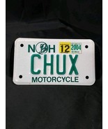 2004 New Hampshire Motorcycle Vanity License Plate &quot;CHUX&quot; Chuck Chucks - €42,98 EUR