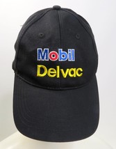 Mobil Delvac Hat Strapback Cap Black Logo Official Lubricants of NASCAR - £6.04 GBP