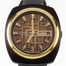 Bulova Caravelle Homme Automatique Watch W / Cuir Bande 1974 - $440.74