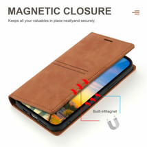 For Samsung S24 S23 Ultra/S21 S22 S23 FE Magnetic Leather Wallet Flip back Case - £41.42 GBP