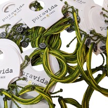 New Pura Vida Live Free Green Adjustable Original Bracelet Costa Rica O/S - £6.03 GBP