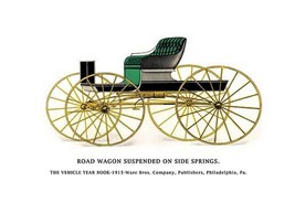 Road Wagon Suspended on Side Springs - Art Print - £17.62 GBP+