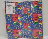 Happy 40th Birthday Adult Designer Greetings Gift Wrap Paper 8 Sq. Ft. Blue - $10.79