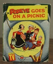 Vintage HB Children&#39;s Wonder Book Popeye Goes On A Picnic Newell Bud Sag... - £7.12 GBP