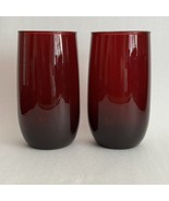 Vintage ANCHOR HOCKING 5” Royal Ruby Red Juice 8oz Glass - $39.40 CAD
