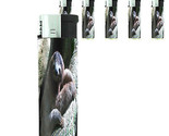 Cute Sloth Images D6 Lighters Set of 5 Electronic Refillable Butane  - $15.79