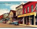 Sawdust Corner C Street View Virginia City Nevada NV Linen Postcard V4 - £3.85 GBP