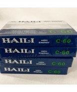 HAILI Model 650 C-60 Audio Cassette Tape 60 min Sealed Lot of 4 - £14.38 GBP