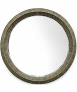 Palecek Jenner Round Mirror, Grey (129089) - $35,212.48 MXN