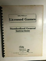 Licensed Games (1983) Bally Midway video game Standardized General Instr... - $12.86