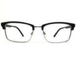 Robert Mitchel XL Eyeglasses Frames RMXL 20215 BLACK-SILVER Matte 57-19-150 - $79.19