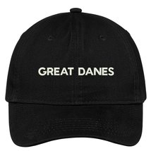 Trendy Apparel Shop Great Danes Dog Breed Embroidered Dad Hat Adjustable Cotton  - £15.97 GBP