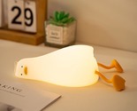 Lying Flat Duck Night Light, Led Squishy Duck Lamp, With Extra Decor Gif... - £25.30 GBP