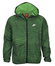 Nike Mens Full Zip Windbreaker Winter Jacket Size XXX-Large Color Green/Black - £93.62 GBP