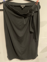 J Jill Black Pencil Skirt-Wearever Collection Black w/Tie Knee Length Sm... - $12.38