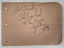 Red Blanchard (d. 1980) Signed Autographed Vintage 4x6 Signature Page - £31.90 GBP