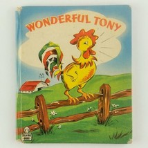 Tell-A-Tale Books #871 Vintage Children&#39;s Book Wonderful Tony 1947 Kids Fiction - £15.65 GBP