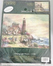 Candamar Evening Light Picture Embellished Cross-Stitch Kit 51301 NEW Lighthouse - $27.93