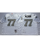 #77 Lyle Alzado White Silver Number Jersey - $63.38 CAD