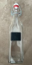 Italian Swing Top Glass Bottle | 16 oz with label | Easy Flip Top Stopper | NICE - £15.60 GBP