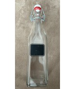 Italian Swing Top Glass Bottle | 16 oz with label | Easy Flip Top Stoppe... - £15.53 GBP