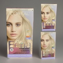 Lot of 3 L&#39;Oreal Feria ICE BLONDE Power Toner After Bleach &amp; Highlights New - $17.75