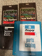 1980 Chrysler Dodge Plymouth FWD Service Shop Manual Set W Parts Catalog - $100.37