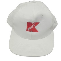 Vintage K Mart  KMART White Hat Snapback Dad Hat Simple Rare Red Kmart Logo Vtg - £14.92 GBP