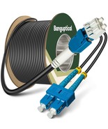 OD-5.0mm Outdoor 250ft (75m) Armored OS2 LC to SC Single Mode Fiber Cabl... - $890.61 MXN