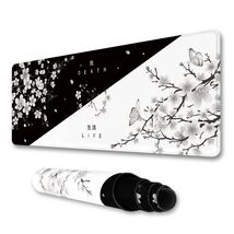 IF FEEL Cherry Blossom Yin Yang Mouse Pad XL Black White 31.5x11.8 Inch - €11,64 EUR