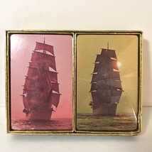 New Congress Cel-U-Tone Finish 2 Deck Nautical Sail Ships Playing Cards Sealed - £14.22 GBP