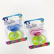 Gerber First Essentials Calming Pacifiers 0-6 Months 2 Pack Discontinued - £12.20 GBP