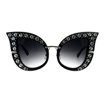 Donna Oversize Strass Occhiali da Sole Drammatico Farfalla Moda Tonalità - $11.10