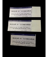 Museum Of Tutankhamun King Tut 08/19/98 Ticket Stubs Lot of (3) Vegas Luxor - €32,71 EUR