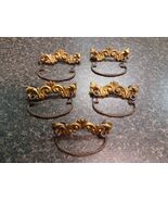 Antique Brass Drawer Pulls Set Of 5 Drop Bail 4&quot; x 1.5&quot; Posts Are 3&quot; Bet... - $49.49