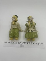 Vtg Dutch Shelf Sitters - Boy &amp; Girl Figurines By Ceramic Arts Studio Usa  - £15.79 GBP