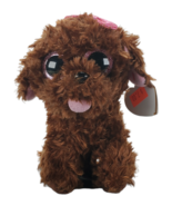 TY Beanie Boos - MADDIE the Brown Dog With Glitter Eyes 6 inches 2015 - £9.72 GBP