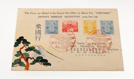 Karl Lewis 1934 Hand-Painted Watercolor Cover Japan VA, USA FUJIYAMA C-7 - £116.77 GBP