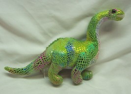 Wild Republic Colorful Glitter Diplodocus Dinosaur 11&quot; Plush Stuffed Animal Toy - £13.06 GBP