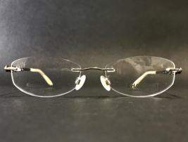 Charmant Eyeglasses Frames CH11914 WP Silver Ivory Rimless Oval WP 51-17-130 - £99.21 GBP