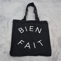 Madewell Tote Bien Fait Shoulder Fashion Bag Casual Canvas Black White - $431.24 MXN