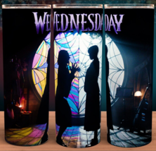 Wednesday Addams Stained Glass Coffee Cup Mug Tumbler - £15.69 GBP
