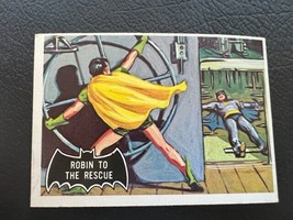 Batman Robin Joker Card 1966 Periodical Topps DC Comics TCG #20 Rescue Grayson  - £18.60 GBP