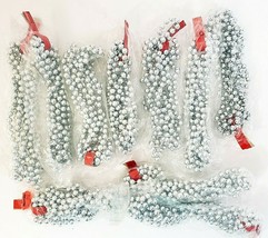 Christmas Silver Bead 8.5 Ft Garland Set of 10 New Bags New - £26.14 GBP