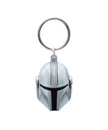 Star Wars Mando&#39;s Helmet Keychain Silver - £10.25 GBP