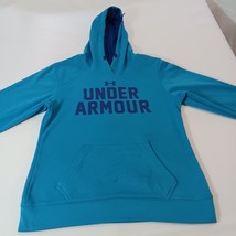 Under Armour Men's Blue Drawstring Hoodie Pullover Sweatshirt Size Small image 9