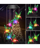 Mother's Day Gifts for Mom from Daughter Son, Hummingbird Solar Wind Chimes for - $18.98