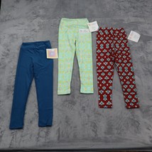 LulaRoe Pants Girls S Assorted Stretchable High Waist Pull On Set of 3 Leggings - £14.71 GBP