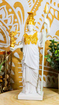 Virgin Patroness of Athens Athena Greek Goddess Figurine Wisdom War Strategy - £32.23 GBP